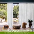 thumbnail image 7 of Bcylexb Sheer Curtains for Outdoor, 78"x90" Large Breathable Rod Pocket Light Filtering Curtain Panels for Patio Gazebo Pergola Porch Deck, 7 of 7