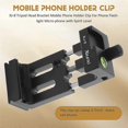 thumbnail image 4 of XILETU XJ-8 Tripod Head Bracket Mobile Phone Holder Clip For Phone Flashlight Micro-phone with Spiri, 4 of 5