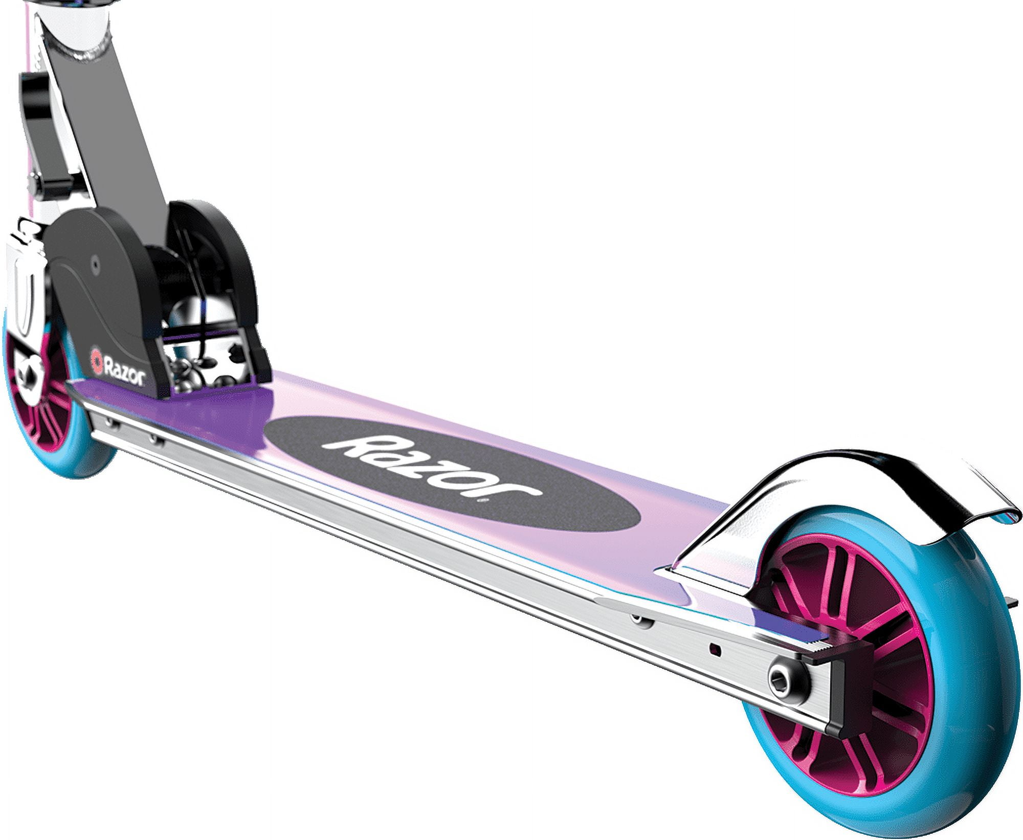 Razor A Kick Scooter - Special Edition Holographic, Aluminum, Foldable, for Child Ages 5+