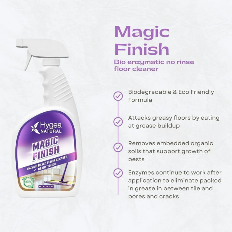 Magic Finish good - Natural Enzyme-Based Floor Cleaner (Concentrated) Gallon 128 oz