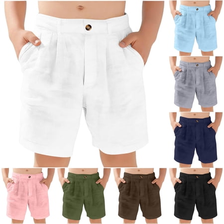 Boys Casual Shorts for Autumn Comfortable and Stylish Kids Breathable Playwear Clothes 5-6 Years