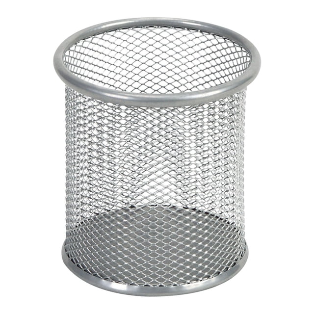 Multipurpose Office Desktop Storage Metal Pen Holder Organizer Bucket For Pens Scissors Tools Strong Metal Mesh Design Easy To Clean For Office School Home Desk Organization