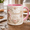 Black, variant on Bridesmaid Mug Floral Pink Coffee Cup Gift for Bridal Party Proposal or Wedding Day