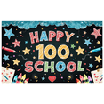 thumbnail image 3 of School 100 Days Celebration Backdrop Banner Colorful Party Supplies Background Photography Props Happy Days Decorations Classroom Event Decor, 3 of 4