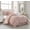 Blush, variant on Nanshing Contemporary Modern Glam Transitional 7 Piece Comforter Set, Queen
