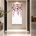 thumbnail image 3 of Canvas Wall Art, Red Eucalyptus Leaves Framed Canvas Prints for Hallway Bedroom, Watercolor Floral Leaf Plants Oversized Gallery Wrapped Wall Decor for Home Office, Gifts, 24"x48" Ship Next Day, 3 of 9