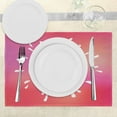 thumbnail image 3 of Ambesonne Romance Place Mats Set of 4, Maroon Sun, Standard Size, Maroon White, 3 of 6