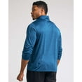 thumbnail image 4 of Real Essentials 3 Pack: Men's Dry-Fit Active Quarter Zip Long Sleeve Athletic Performance Pullover (Available In Big & Tall), 4 of 7