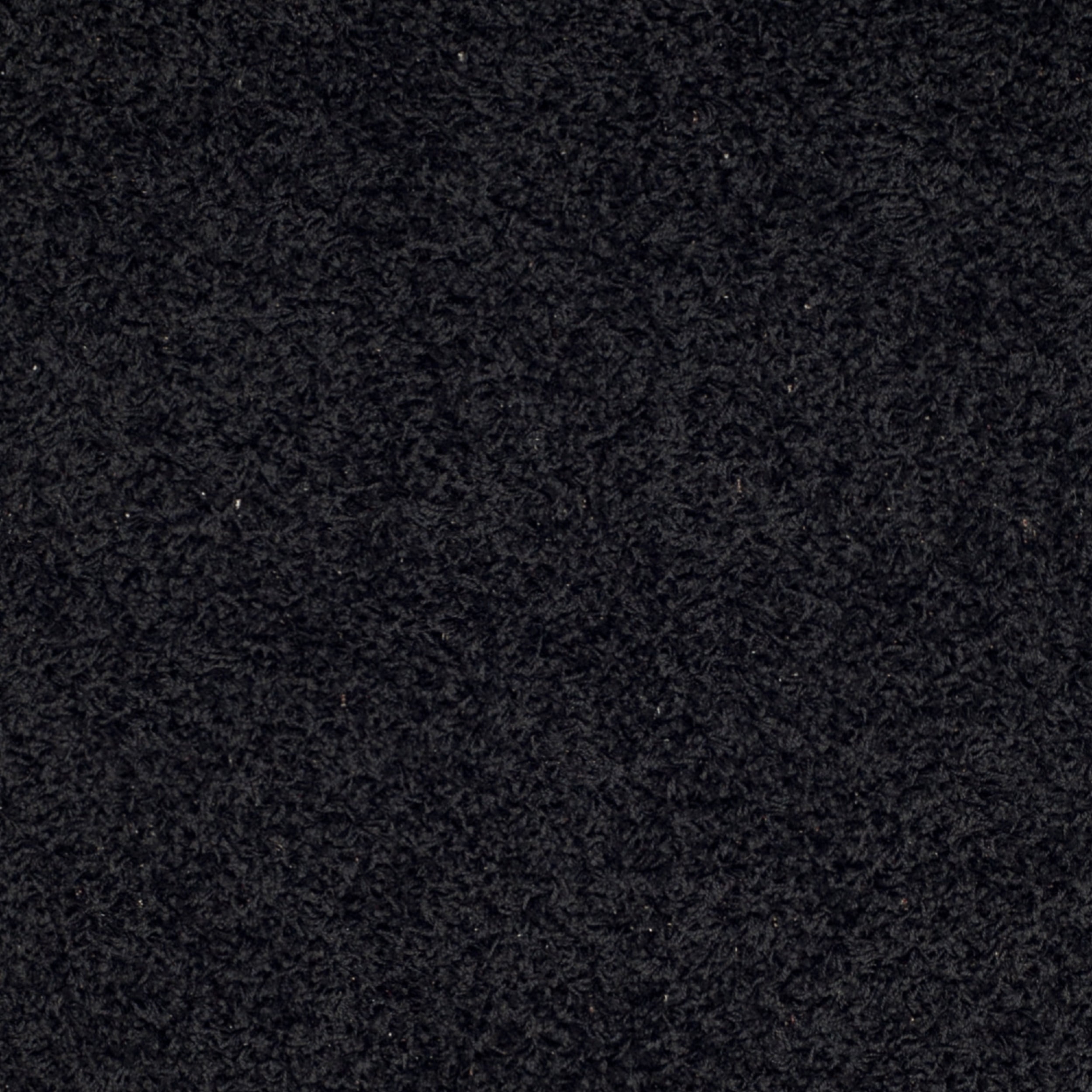 SAFAVIEH Lavena Solid Plush Shag Runner Rug, Black, 2'3" x 8'