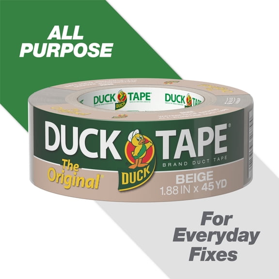The Original Duck Tape Brand Duct Tape, 1.88 in. x 45 yd., Beige