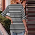 thumbnail image 3 of Blusas de Manga Corta para las Mujeres, Moda Verano Impreso, Blusas de Cuello Redondo, Chaqueta de Manga Corta para las Mujeres, 3 of 8