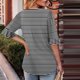 thumbnail image 3 of Blusas de Manga Corta para las Mujeres, Moda Verano Impreso, Blusas de Cuello Redondo, Chaqueta de Manga Corta para las Mujeres, 3 of 8