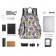 thumbnail image 4 of Disketp Llamas Colorful Mochila Ligera e Impermeable, Mochila de Día Resistente para Viajes, Senderismo y Uso Diario para Hombre y Mujer, 4 of 7