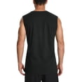 thumbnail image 4 of Camiseta sin mangas Cotrasen para hombre con protección solar, protector solar, talla XL, color negro, 4 of 6