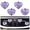 Purple, variant on 4PCS Heart-Shaped Car Vent Clips with Rhinestone,Bling Air Vent Clips Car Decorations,Premium Shiny Car Clips for Vents CCar Accessories Interior for Cars,Trucks,SUVs (Pink)