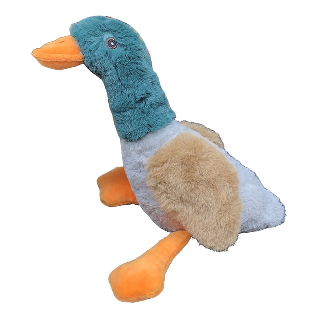 Hioecau Dog Plush Toy Interactive Squeaky Stuffed Animal Toy Soft Duck Rabbit Donkey Dog Chew Toy for Heavy Chewers Small Medium Large Dogs Fetch Lovers