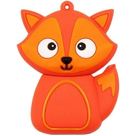32GB USB 3.0 Memory Card Cartoon USB Flash Drives Cute Fox USB Flash Drive Thumb Drive USB Flash Drive External Data Storage