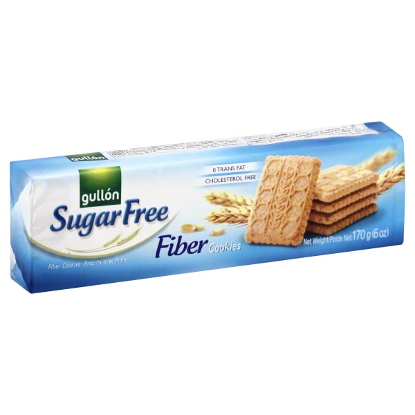 Gullon Sugar-Free Fiber Cookies, 6 Oz. - Walmart.com - Walmart.com