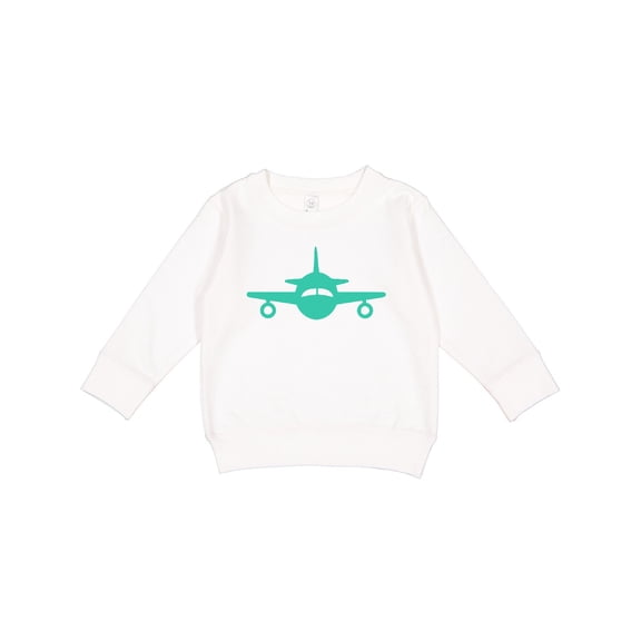Inktastic Cute Teal Airplane Toddler Sweatshirt