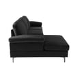 thumbnail image 6 of Clearance! SECTIONAL SOFA BLACK VELVET LEFT HAND FACING（W223S01059、、W223S00713。Size difference, See Details in page）, 6 of 7