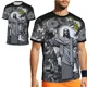 thumbnail image 4 of Camiseta de entrenamiento de fútbol de verano de edición especial de Brasil Jesús, color negro y gris, para adultos y niños, de secado rápido para exteriores, 4 of 5