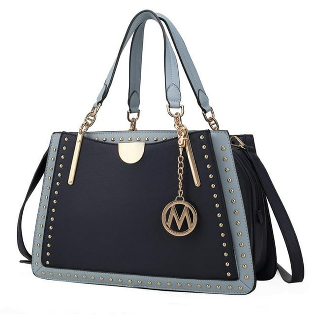 MKF Collection by Mia K. MKF-CB-X615NV-DM Aubrey Satchel