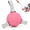 Pink, variant on Dog Soccer Ball Interactive Toy with Short & Long Straps, Natural Rubber Tug of War Fetch Ball for Small Medium Large Dogs, Waterproof Floating Outdoor Pet Training Toy with Pump Needle