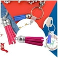 thumbnail image 4 of OUSITAID 28 Pieces Keychain Charms Creative Delicate Keyring Pendant Tassels Simple Handbag Decor Tassel Craft Decoration DIY Accessory Black, 4 of 9