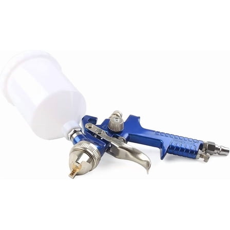 Gamvdout HVLP H827 Spray Airbrush 600ml Cup 1.4mm Nozzle Airbrush Needle For Painting Car Furniture Wall, Mini Spray Guns Auto Car Detail Paint Sprayer Spot Repair
