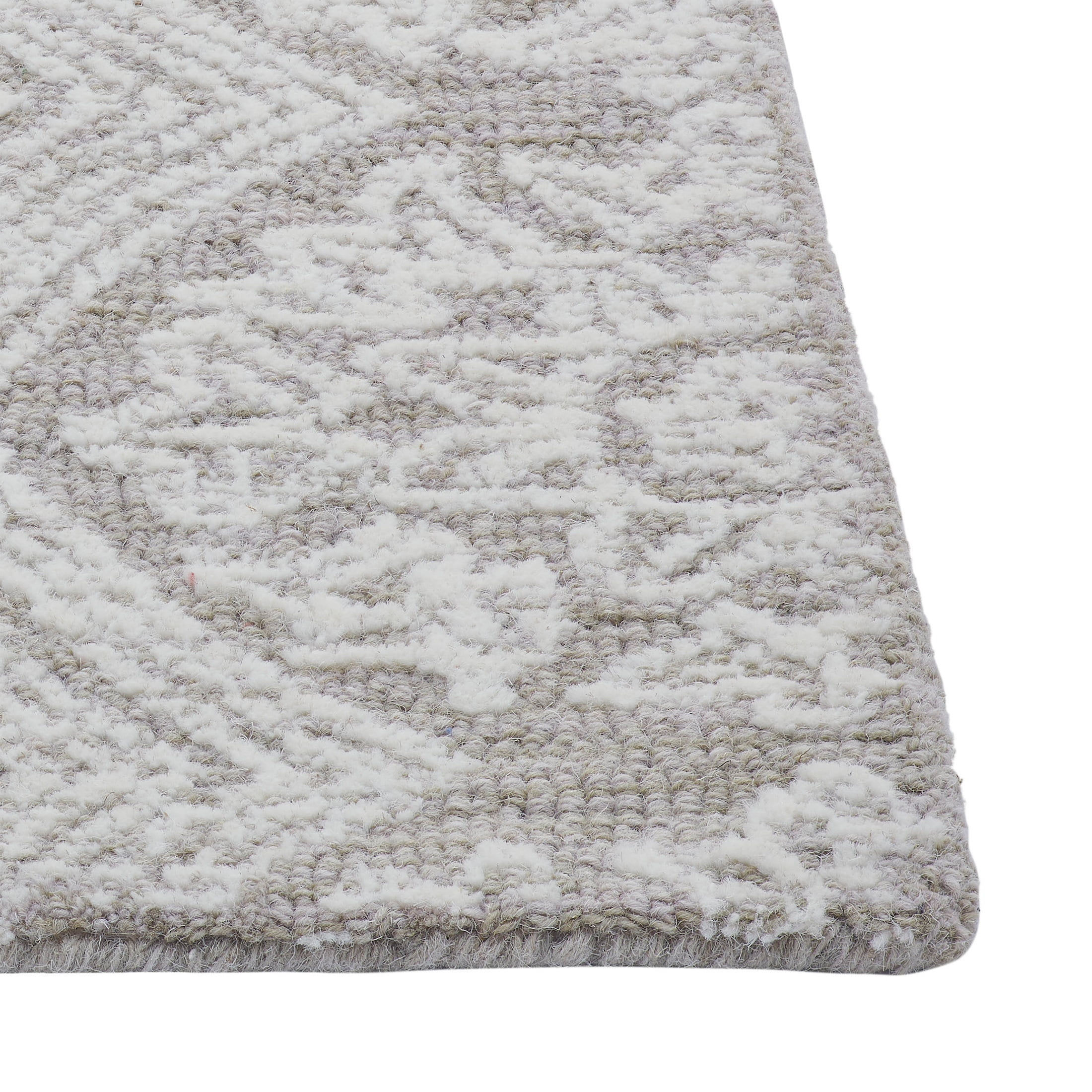 Better Homes & Gardens Suzani Taupe Medallion Wool Indoor Area Rug, 5' x 7'