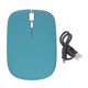 thumbnail image 1 of Ratón Inalámbrico Recargable Dualmode 2,4G Ergonómico Mudo Óptico Zhivalor Cian Negro, 1 of 8