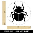 thumbnail image 2 of Scarab Beetle Insect Bug Self-Inking Rubber Stamp Ink Stamper - Green Ink - Medium 1 Inch, 2 of 7