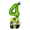 thumbnail image 2 of 40-Inch Green Football Number Balloon – Soccer-Themed Latex & Foil Decor for Boys’ 1st–9th Birthday (Paper), 2 of 6