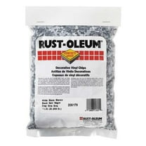 Rust-Oleum Floor Chip, Black/White/Gray, Vinyl, 1lb. 205179