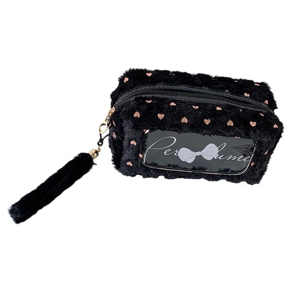 Pencil Case Cute Large Capacity Plush Portable Stationery Cosmetic Bag