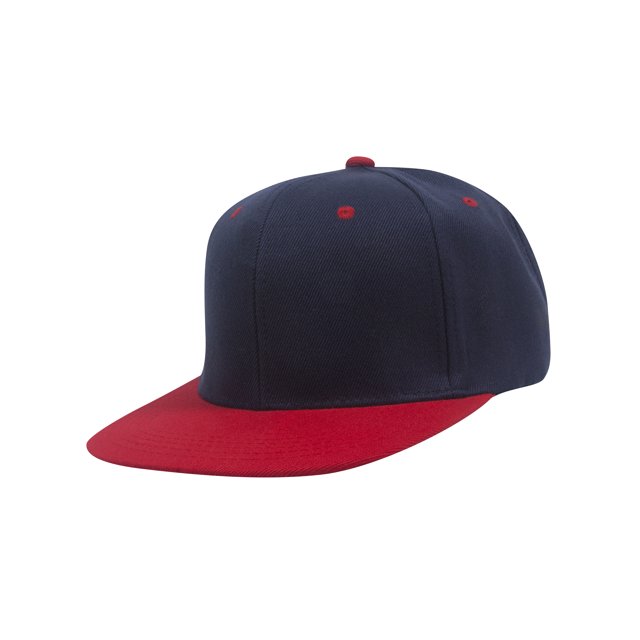 Top Headwear Casquette Snapback Ajustable - Marine/rouge