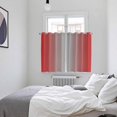 thumbnail image 4 of Red Grey Ombre Kitchen Curtains 72 Inch Length, Modern Gradient Abstract Art Grommet Top Bedroom Living Room Curtains, Light Filtering Cafe Curtain Drapes 2 Panels Set 104''x72'', 4 of 9