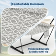 thumbnail image 3 of Heavy Duty Double Hammock with Steel Stand – Portable 2-Person Hammock with Adjustable Frame, Quick Assembly Design – Outdoor Hammock for Patio, Backyard, Garden, Beach, Camping Use, 3 of 8