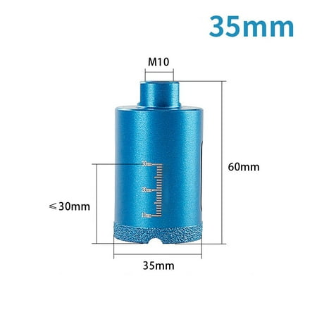 

M10 Thread Vacuum Diamond Brazed Hole Opener for Angle Grinder cutting Ceramic