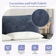 thumbnail image 6 of Christopher Knight Home Minimalist Upholstered King Bed Frame with Adjustable Cushions, Dark Blue, 6 of 9
