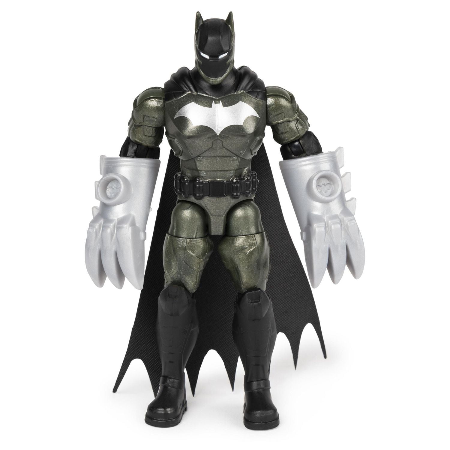 BATMAN, Véhicule Batmoto avec figurines articulées BATMAN et CLAYFACE exclusives de 10 cm