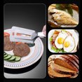 thumbnail image 5 of 1 paquete de abrazaderas para bistec de acero inoxidable, espátula multifuncional para voltear alimentos, pinzas con diente, espátula de doble cara, pinzas para barbacoa, para pescado, patatas fr, 5 of 5