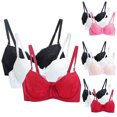 thumbnail image 3 of Alkepwun Minimizer Bras for Women Sensual Plus Size Lace Push Up Bra Plus Size Adjustable Straps Comfortable Breathable Everyday Lingerie 3PC, 3 of 3