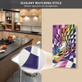 thumbnail image 5 of Yayeee Duplex Wall Plate 1-Gang 4.5"x2.7" Home Receptacle Light Switch Decorative Outlet Cover, Purple Wavy Plaid, 5 of 7