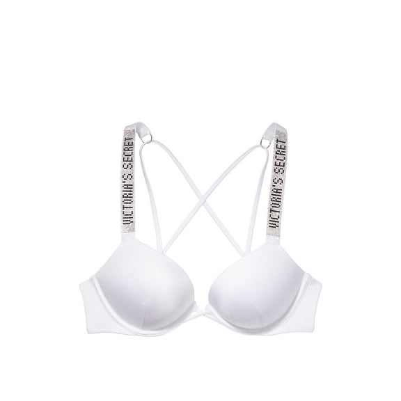 VICTORIA'S SECRET Shine Strap Bombshell Add-2-Cups Push-Up Bikini Top 32A