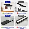 thumbnail image 4 of JILhome Bulletin Board Strip 8 Packs, Cork Board Felt Strip 13"x2", Felt Pin Board Bar Strips for Walls, Self Adhesive Cork Board for Office, Home, Photos, Notes, Black, 4 of 8