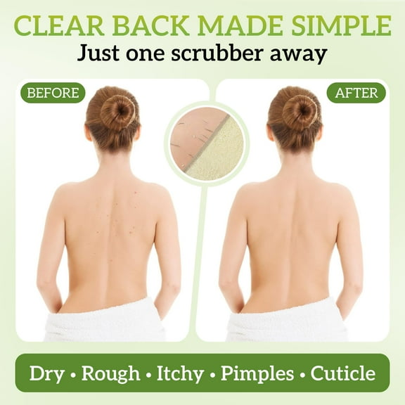 Natural Loofah Exfoliating Body Scrubber (Pack 4), Loofah Shower Sponge, Luffa for Exfoliating & Smooth Skin Cleansing, Women and Men, 100% Biodegradable Compostable, Dye Free