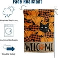 thumbnail image 3 of Black Cat Fall Garden Flag Pumpkin Autumn Yard Sign Thanksgiving Outdoor Decorations Porch Farmhouse Halloween Funny Banner for Outside 12x18 Double Sided Small, 3 of 6