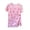 Pink, variant on Toddler Dresses Summer Cartoon Sleep Dress Round Neck Lace Trim Dress for Girls Pink 18-24 Months