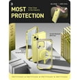 thumbnail image 3 of i-Blason AresMag for iPhone 15 Plus Case [6.7 inch], [MagSafe Compatible] Full-Body Dual Layer Anti-Slip Shockproof Rugged Clear Bumper Case with Built-in Screen Protector (Yellow), 3 of 7